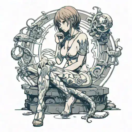 Girl Sitting Slave Nude