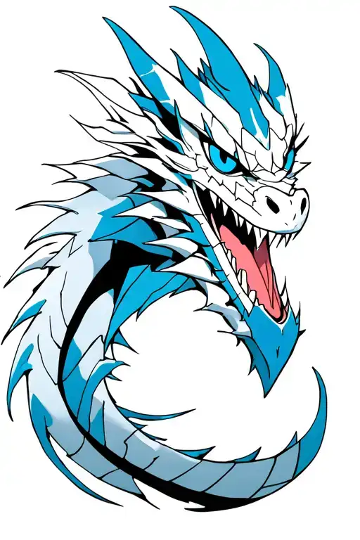 Blue Eyes White Dragon In Yugioh And Berserk Guts