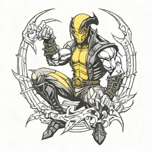 Scorpion Mortal Kombat Vs Wolverine