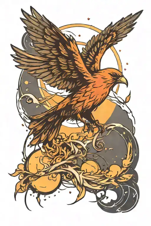 Just One Bird Flying Towards The Sun