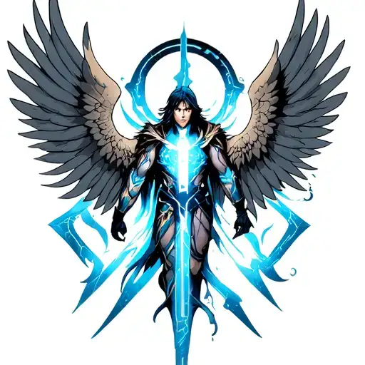 Michael Archangel Cyber Sigilism Style