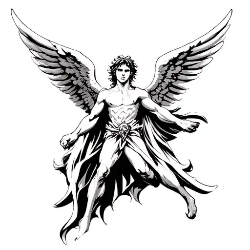 Black And White Michael Archangel