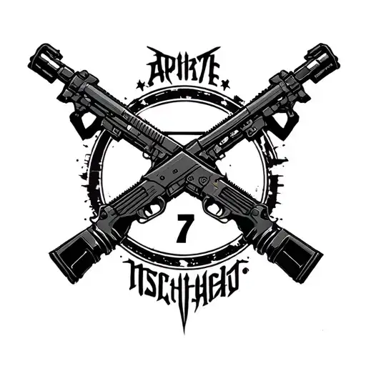 Cyber Sigilism Style With 47 Rifle