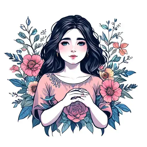 Mother Holding Hands