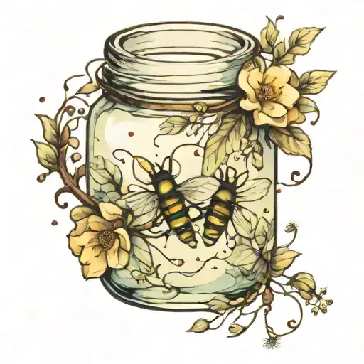 Fireflies In A Jar