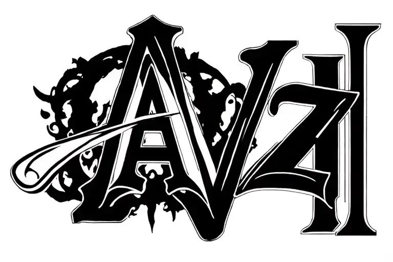 Letter A And Vii And Letter Z