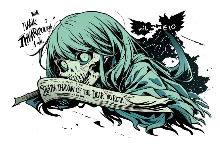 Though I Walk Through The Valley Of The Shadow Of Death I Will Fear No Evil