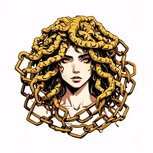 Gorgon Medusa In Chains