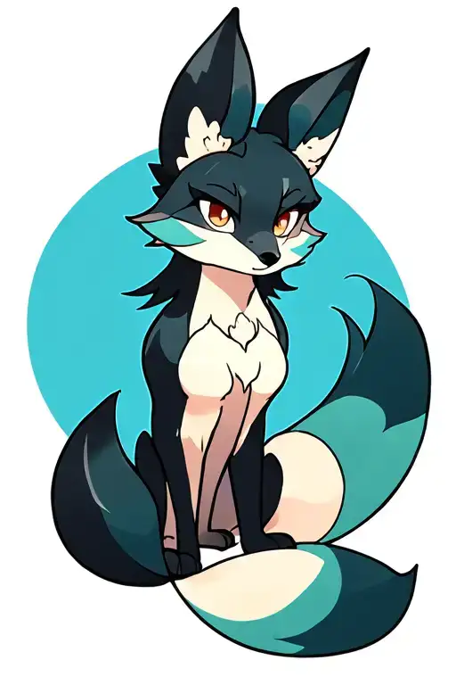 9-Tail Fox Sitting