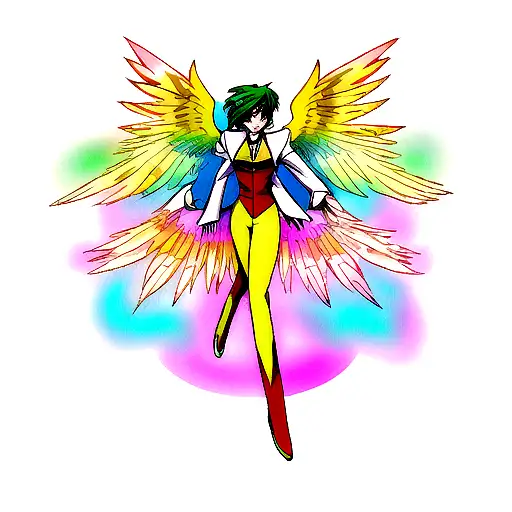 Phoenix With Transgender Colors