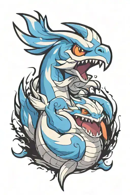 Classic Lugia Pokemon Face