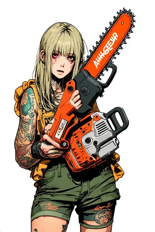 Ahegao Girl Power Chainsaw Man