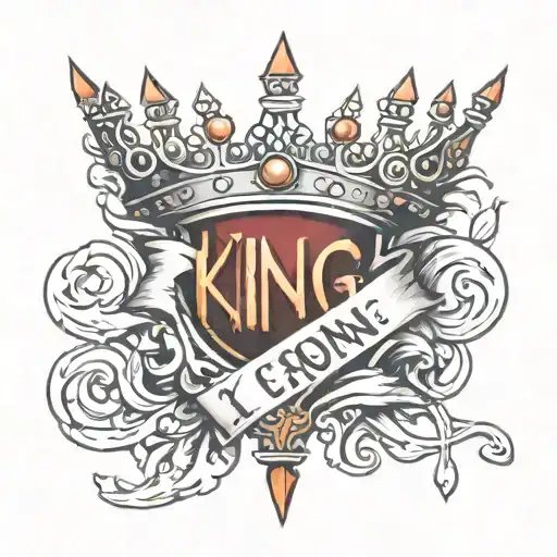 The Word King But The I Is A Crown