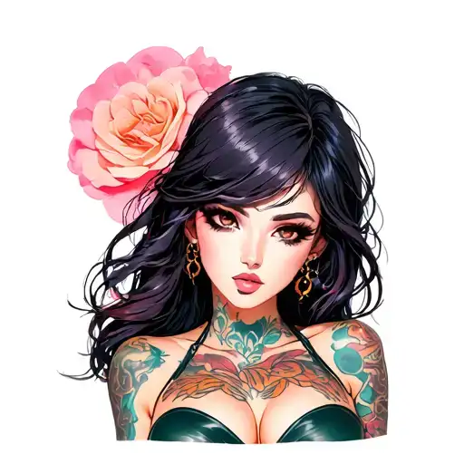 Sexy Anime Women Full Body