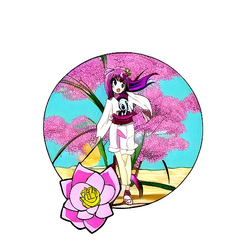 Lotus Flower Pink And Purple