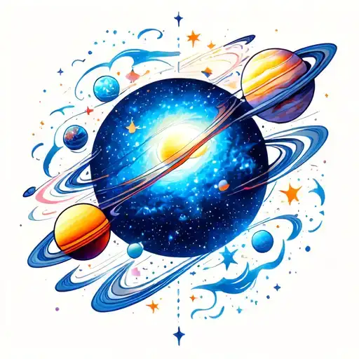 Galaxy Themed Solar System