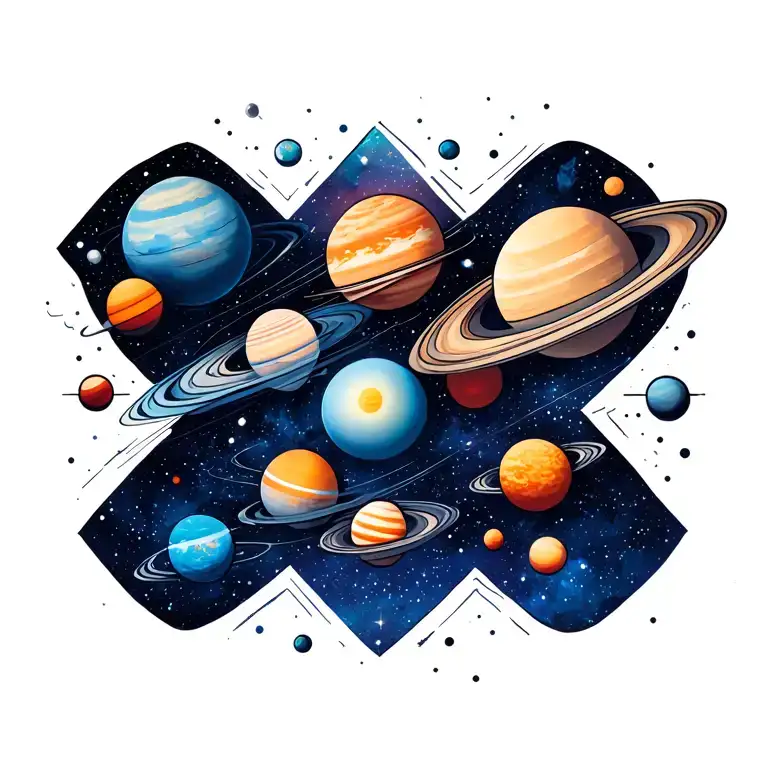 Galaxy Themed Solar System