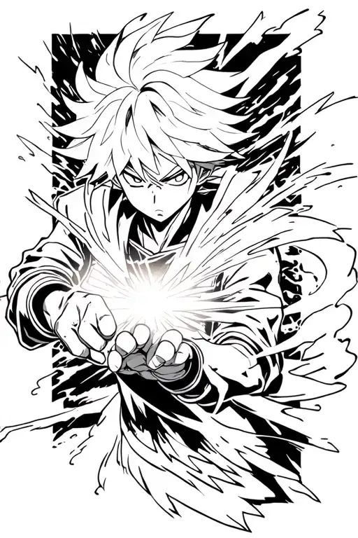 Killua Zoldyck Fighting Using Godspeed You Black Emperor