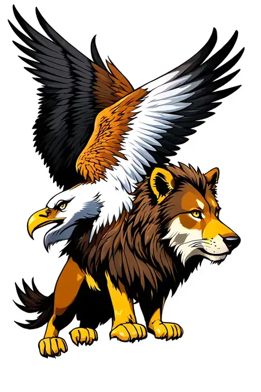 Lion Eagle Bear Wolf Combined