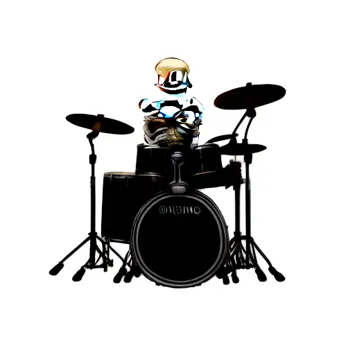 Skeleton Playing Drums