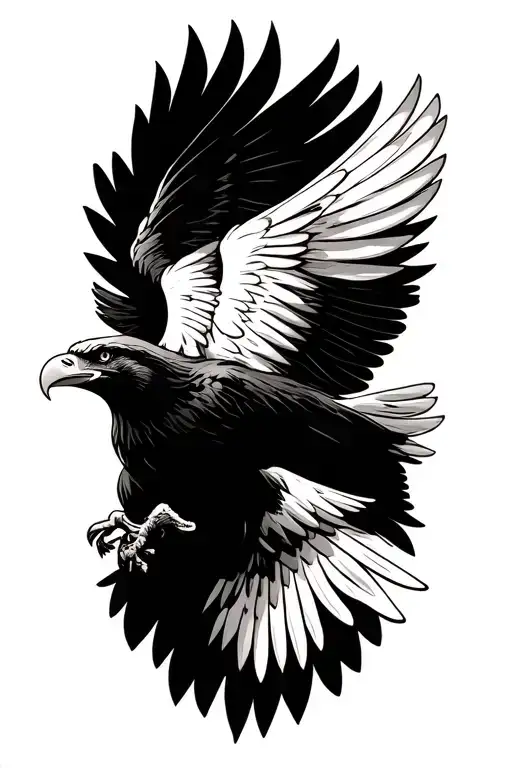 Flying Eagle Wings Spread