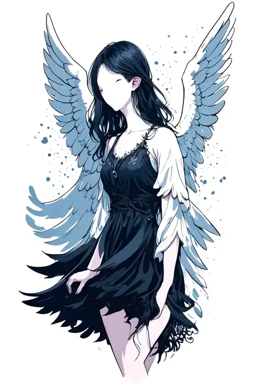 Angel No Faces Minimali Style Emphasize The Distinctive