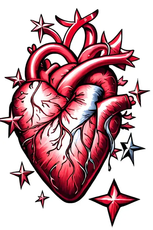 Name Stars Shading Heart