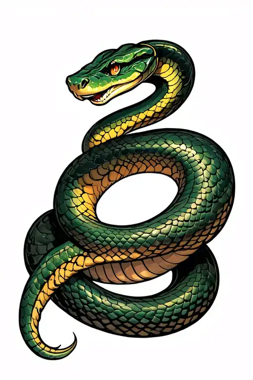 Snake Wrapping Around Arm