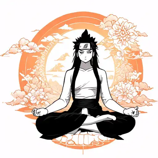 Naruto Meditation Japanese Temple