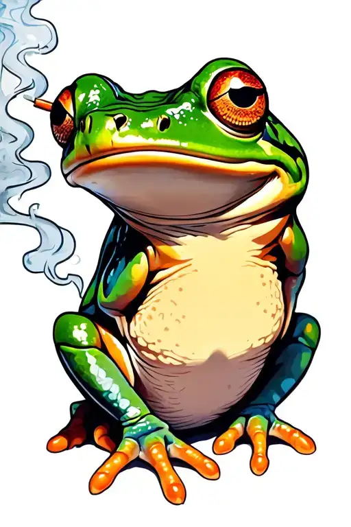 Frog Smoking