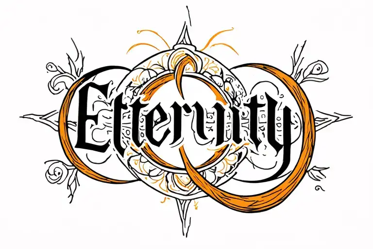 Eternity Symbol With Name Written