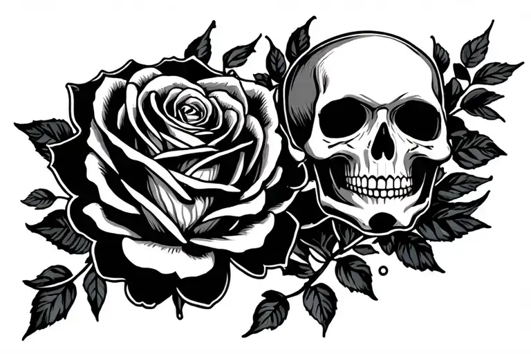 Skull Rose