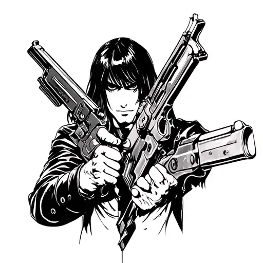 Alucard Outline Hold Guns