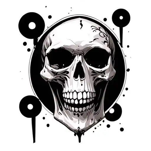 Skull With A Hidden Semi Colon