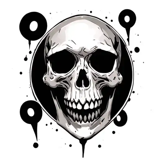 Skull With A Hidden Semi Colon