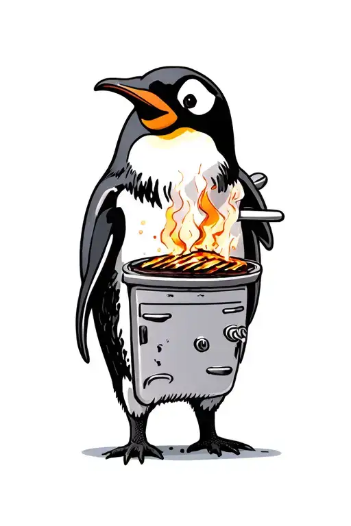 Penguin Grilling