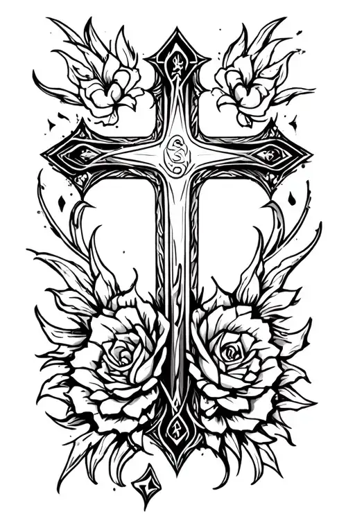 Black Christian Cross