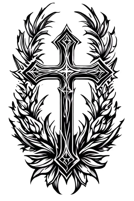 Black Christian Cross