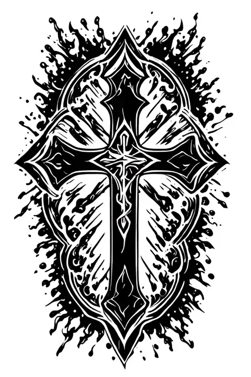 Black Christian Cross