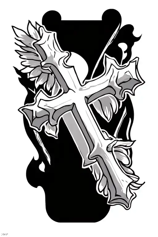 Black Christian Cross