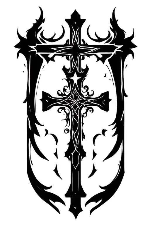 Black Christian Cross