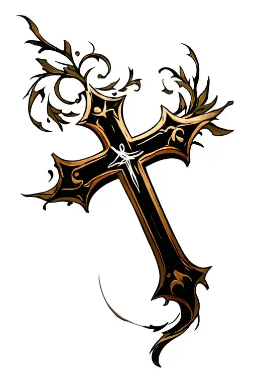 Black Christian Cross