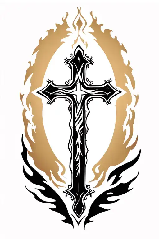 Black Christian Cross