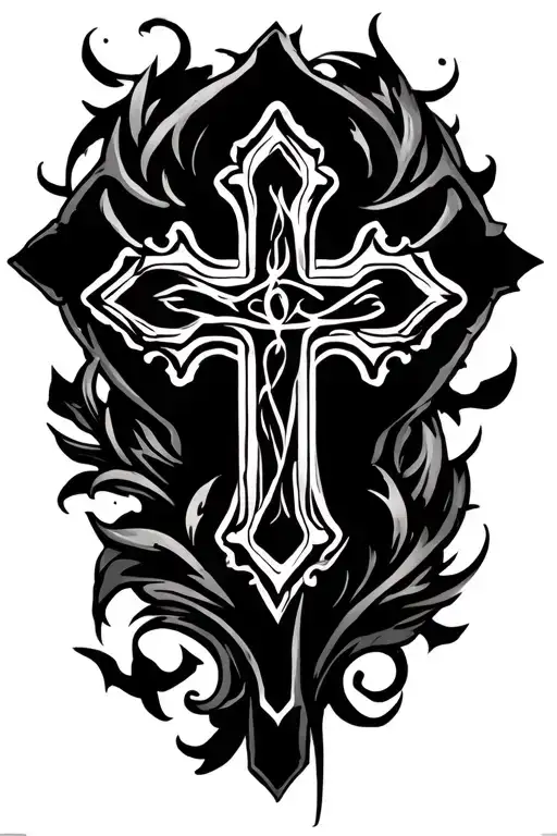 Black Christian Cross