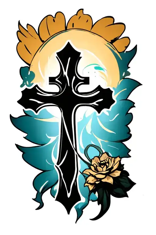 Black Christian Cross