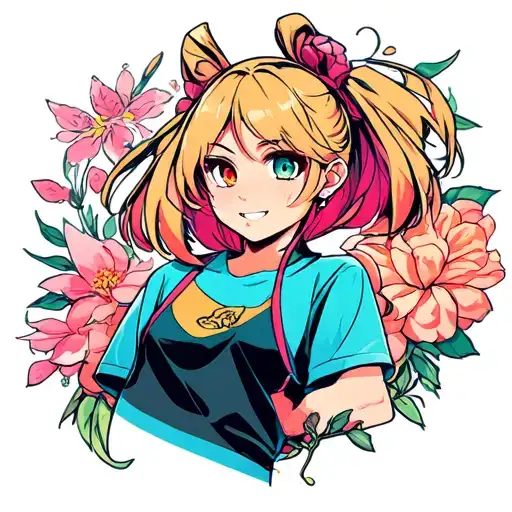 A Cartoon Character Tattoing