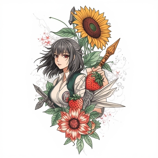 Strawberry Sunflower