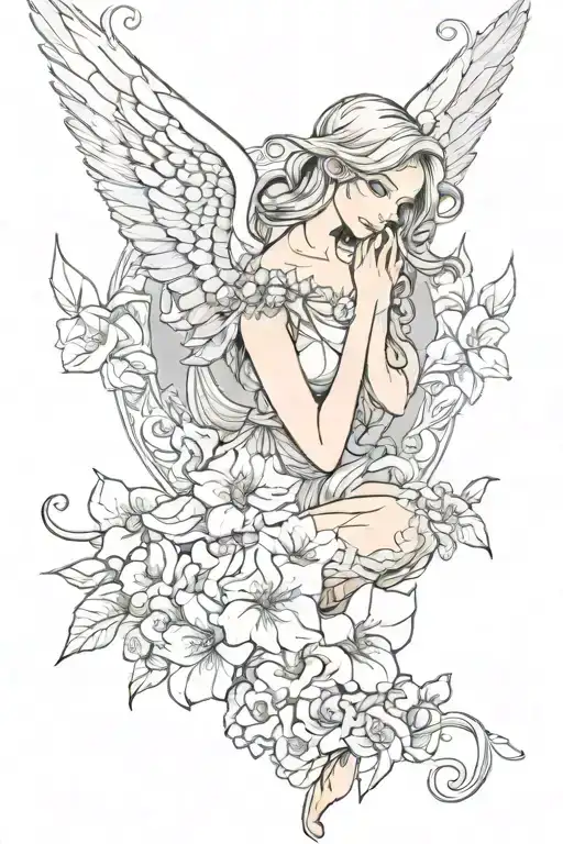 Feminine Fallen Angel Morning Glory