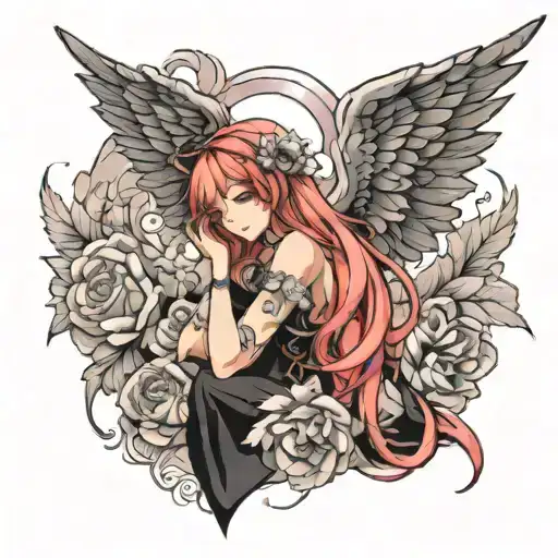 Feminine Fallen Angel