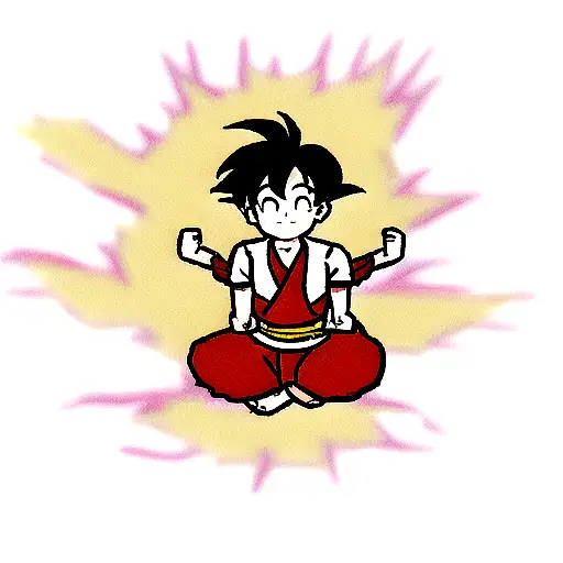 Son Goku Meditating